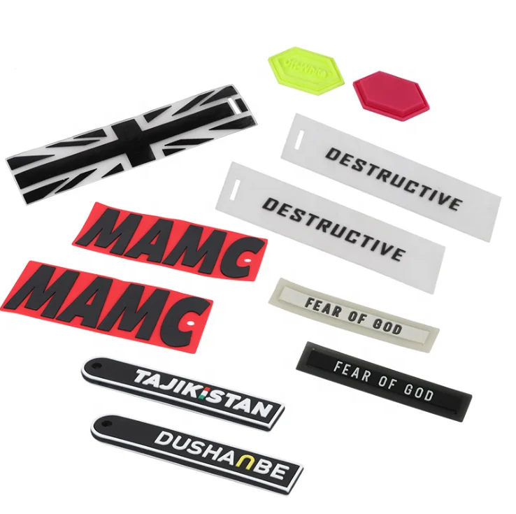 Custom Embossed 3D Silicone Soft PVC Rubber Patch