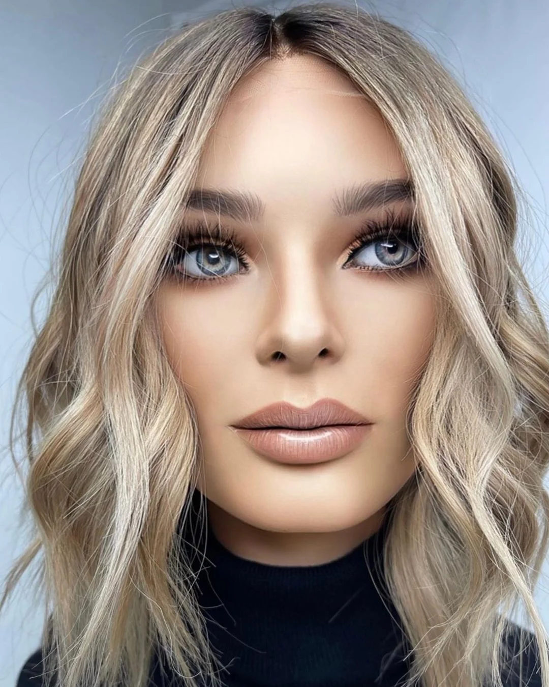 Top Quality Double Drawn 100% European Human Hair Natural Wave Bob Highlight Blonde 5*5 Closure Wigs Jewish Kosher Wig