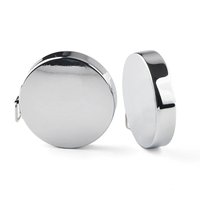 Wintape Zinc Alloy Small Tape Measure, Mini Retractable Dual Sided 80 Inch/2 M Measuring Tape, Silver Measure Tape