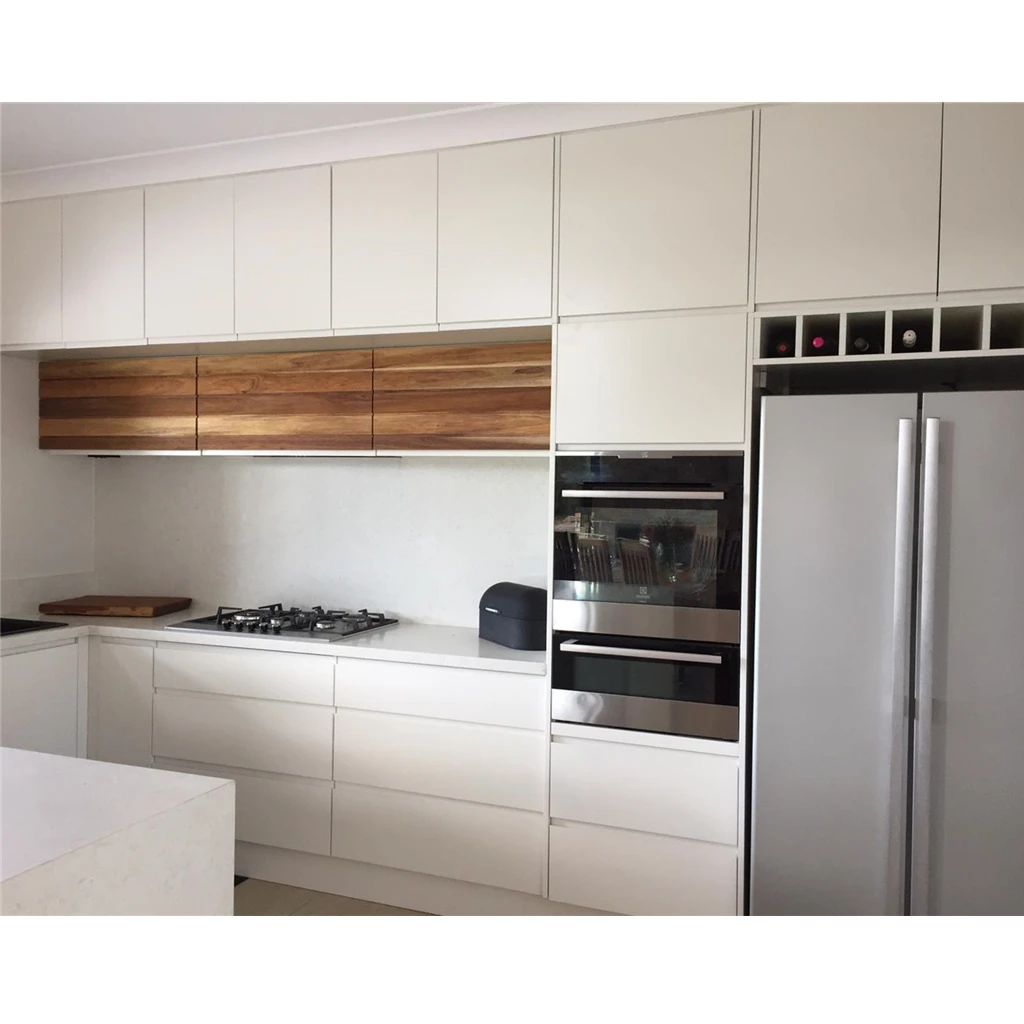 Vermont Project in Perth Australia белый современный дизайн кухонного шкафа с двумя краской