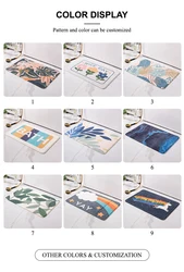 Hot Sell alfombra Direct Sales rectangle furry fluffy rug carpet mat bathroom antislip printed rug carpet