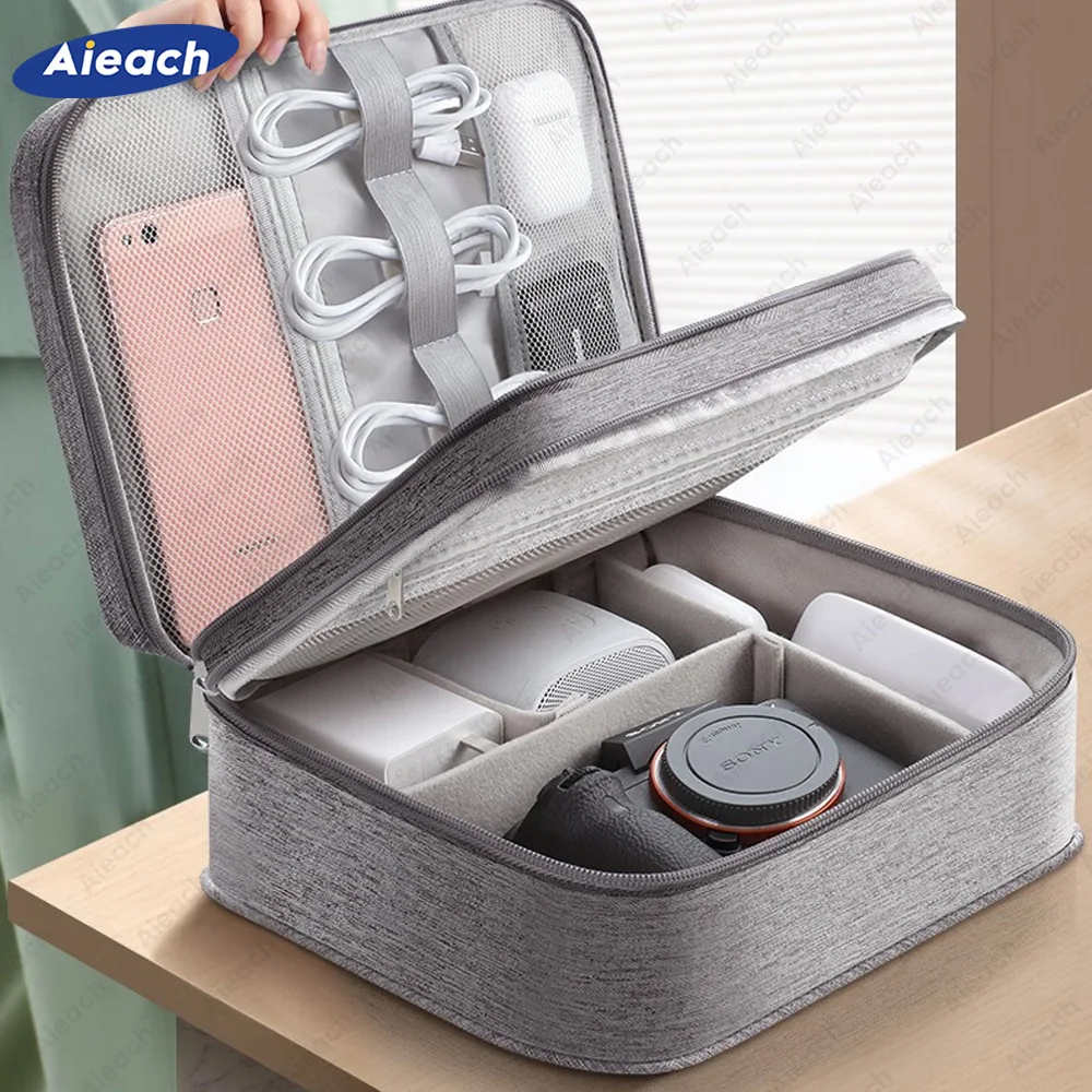 Double deck digital book bag waterproof neoprene tablet bag phone pouch small mesh bags pink pack universal waterproof pouch