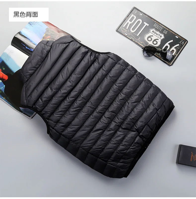 Custom logo  Winter Fashionable Half Sleeved Winter Warm Lightweight Men Puffer Jacket