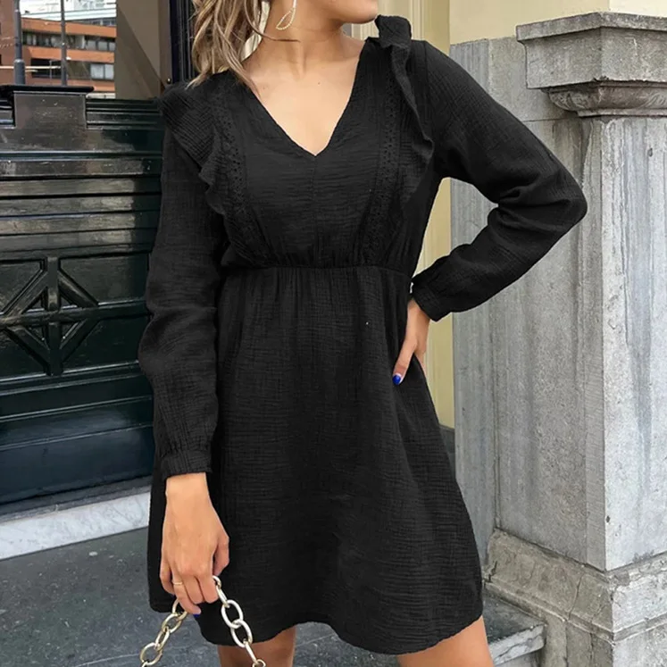 Custom Lady Elegant Clothing Women Casual Garment Dresses, Ladies High Quality New Floral Dress/