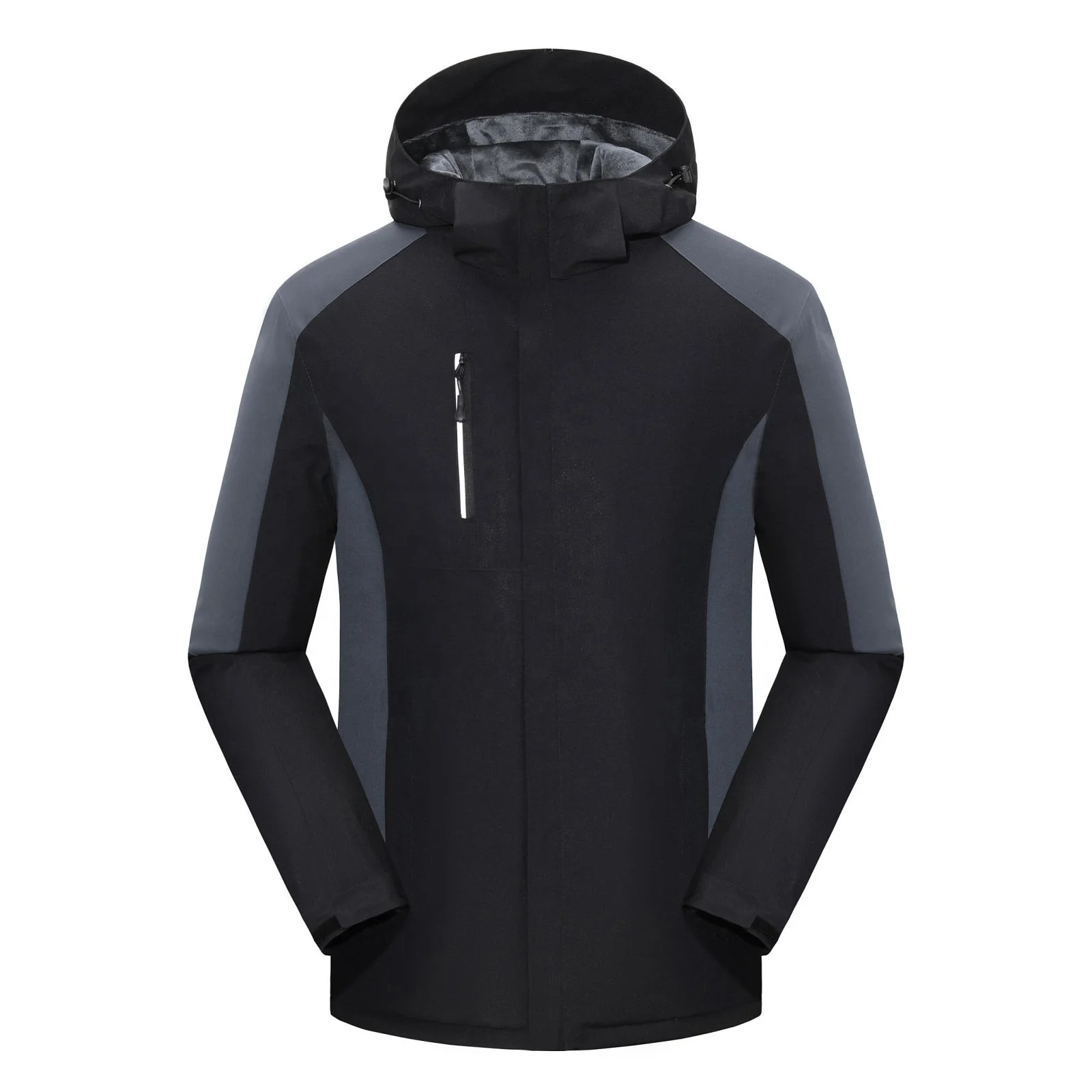 Wholesale Oem Softshell Jacket Men Outdoor Windproof Hooded Windbreaker Thermal Fleece Hiking Jackets Stand Waterproof Jacket