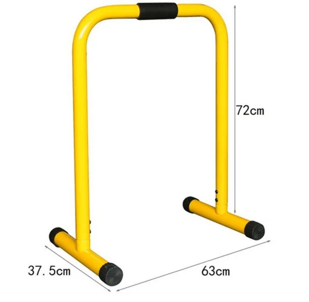 Adjustable Home Gym Fitness Dip Bars for Push-Ups and Gymnastics Steel and Metal with ABS Material for Sale