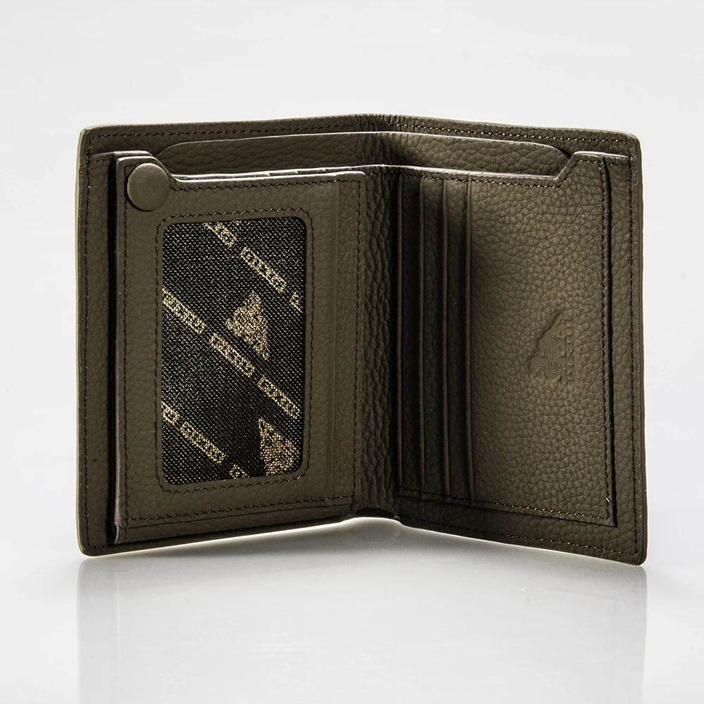 Factory Wholesale RFID Blocking Vintage Trifold  Genuine Leather Wallet