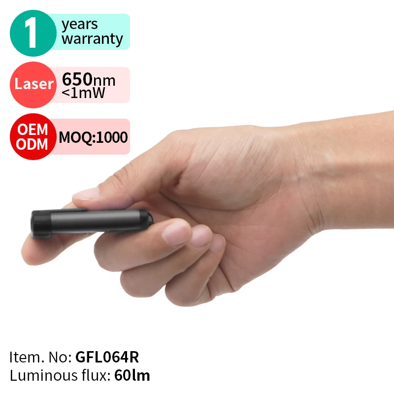 ALS красный 60lm перезаряжаемый светодиодный кемпинг Лазерные фонарики с большим количеством люменов перезаряжаемые мини фонарик
