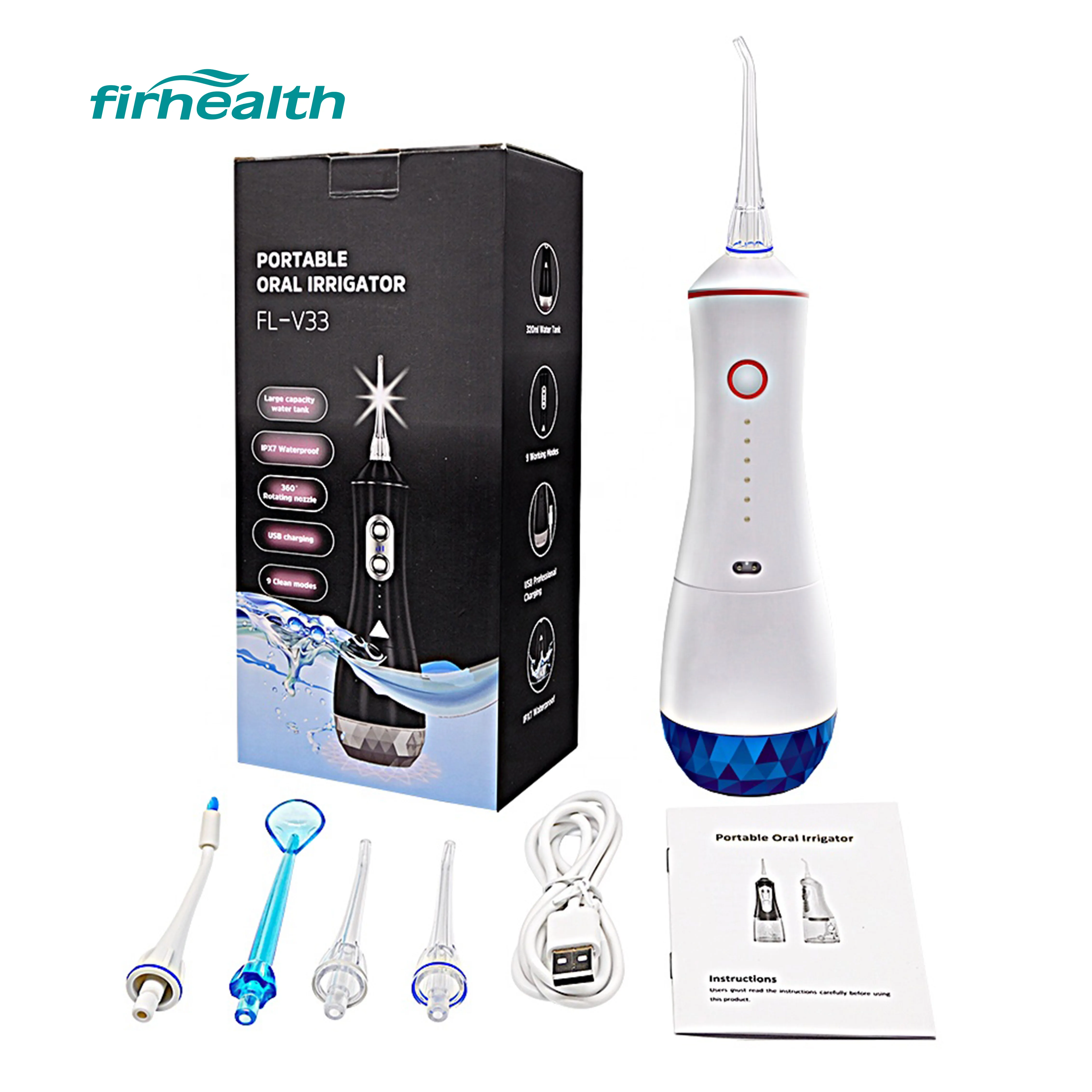
Portable oral irrigator water flosser for teeth cordless 2021 teeth cleaner 