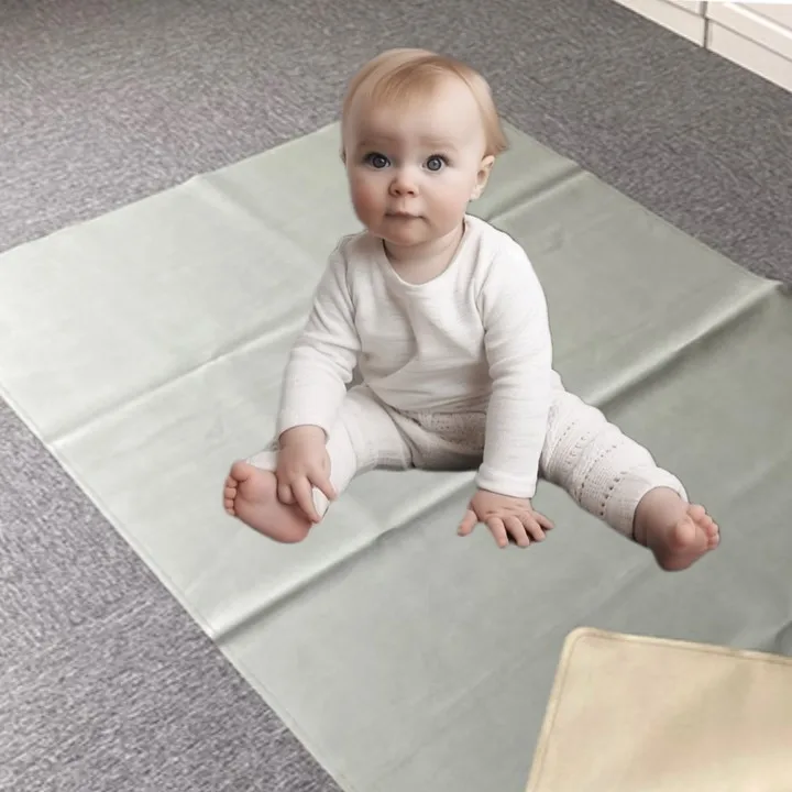Modern Non Toxic Antislip Waterproof Floor Crawl Mat Baby Play Splat Mats With Carrying Strap For Easy Travel