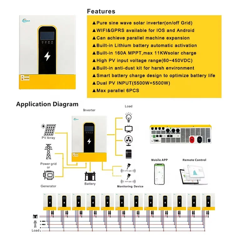 Fast shipping zumax 6.2kw hybrid solar inverter ip65 hybrid solar inverter parallel 10kw 11kw pure sine wave solar inverter