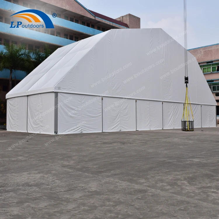 Large outdoor semi permanent structure polygon marquee tent for sport court
