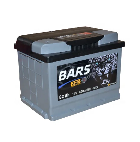 Автомобильный аккумулятор EFB 12 в 62 Ач