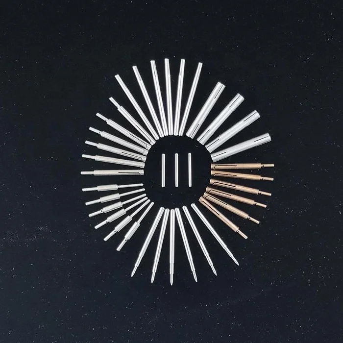 
Custom Precision Machined Beryllium Copper Contact Pins for Connectors 