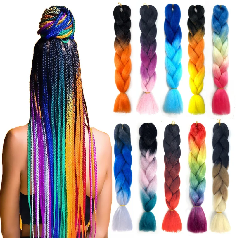 Free Sample Braiding hair prestretch expression extension expression braiding hair jumbo outra hair extension wholesale supplier