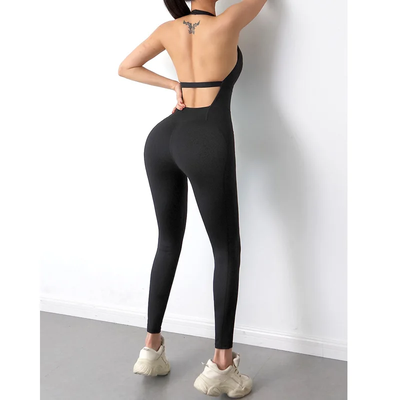 Custom gym fitness sets Bodysuit Vintage Yoga Fitness Set One Piece Jumpsuit Bodysuits for Women womens athletic wear