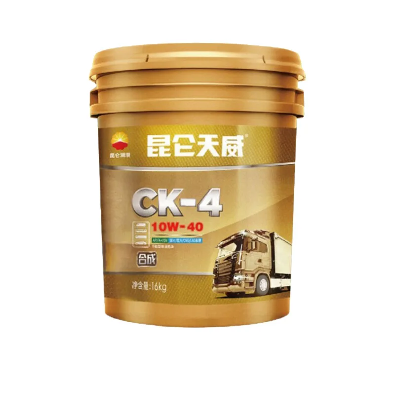 Kunlun Tianwei CK-4 10W-40 heavy duty diesel engine oil PetroChina  16KG/18L lubricating oil shipped from China