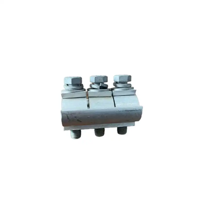 Оптовая продажа по индивидуальному заказу, три алюминиевых болта, горячеоцинкованные, параллельные канавки, зажим PG для кабельных зажимов