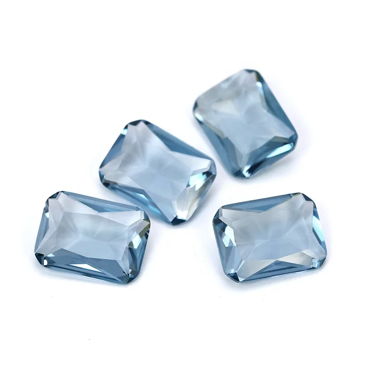 12*16mm Octangle Aquamarine spinel stone wholesale loose gemstones spinel for jewelry making
