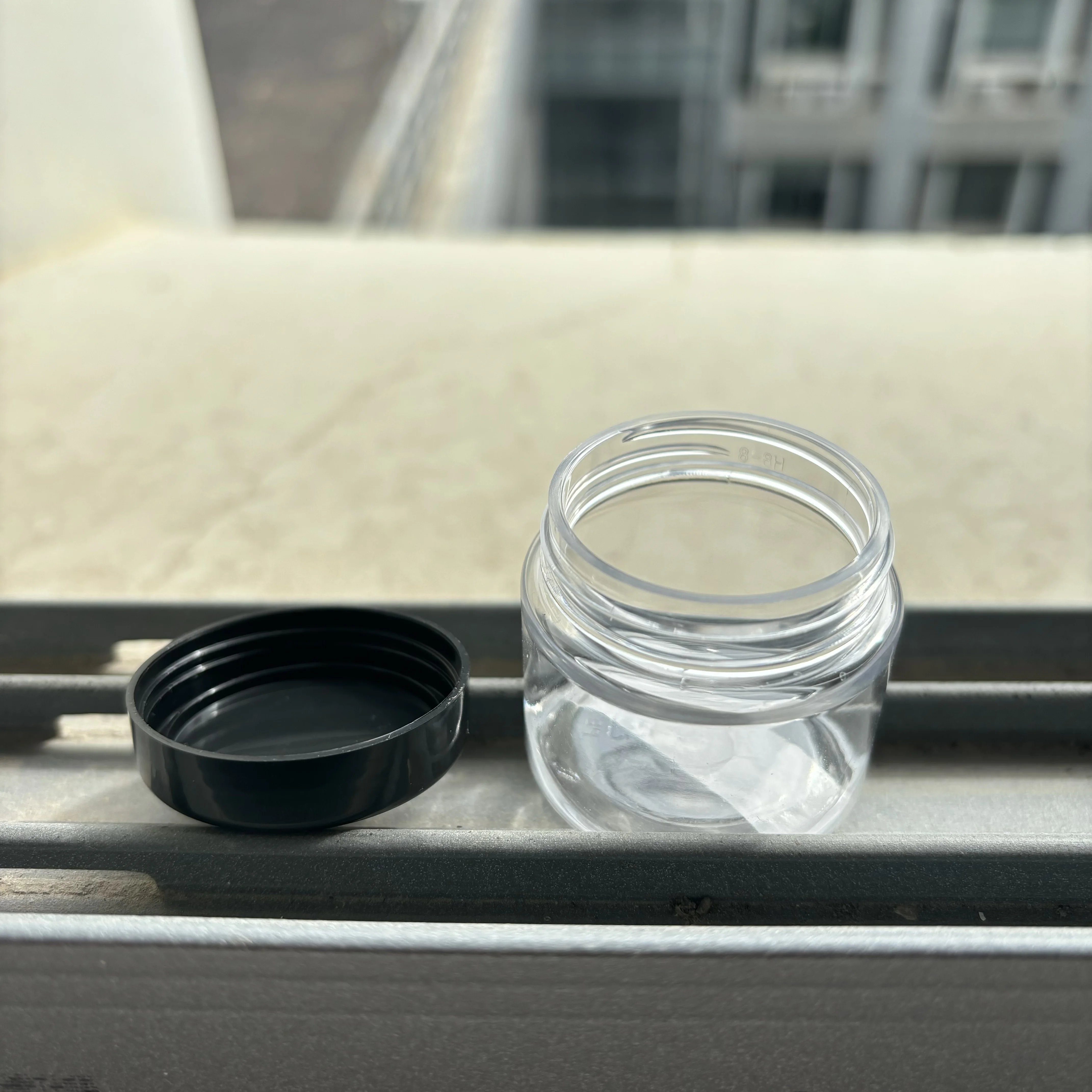 30ML PET Plastic Jars Manufacture with Silver/Gold/Rose Golden Aluminum Lid Screw Cap for Cream or Food