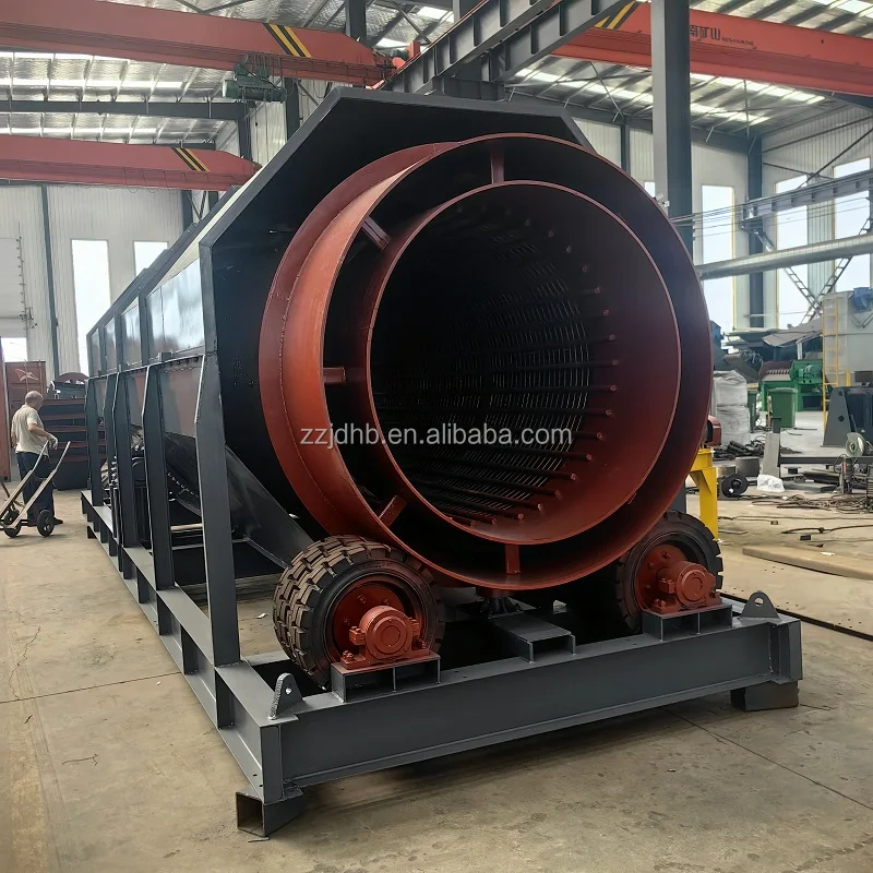 Мобильный компост Trommel Screensoil Screenindustrial гравий и песок роторный экран