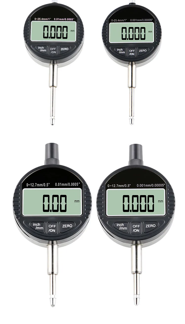 Factory Wholesale High Precision Electronic Digital Dial Indicator Dial Indicator 0.001mm 0-12.7/25.4mm Indicator