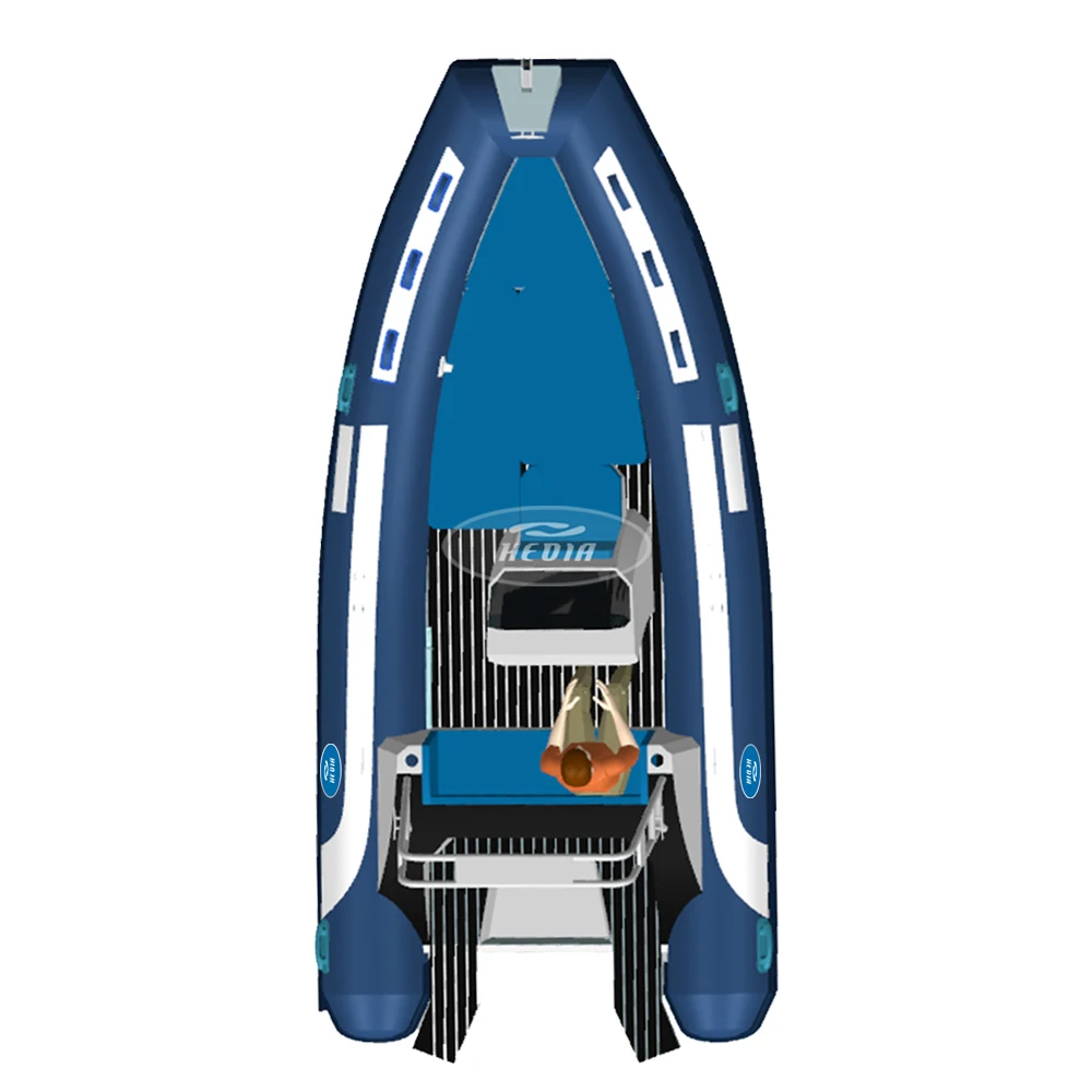 Ce High Speed 17ft Rhib Aluminum Hull Rib 520 Orca Deep v Sport 5m Boat