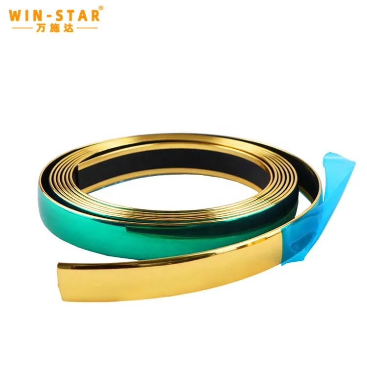 China Factory Wholesale Gold silver PVC furniture decorative strip Sofa base edge plastic edge sealing strip