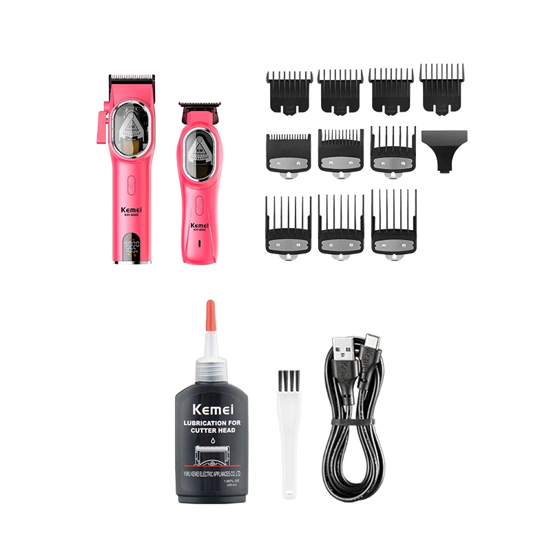 KEMEI km-8502 Professional Hair Cutting Machine Cortadora De Pelo Electric Hair Clippers DLC Cordless Electric Hair Clippers