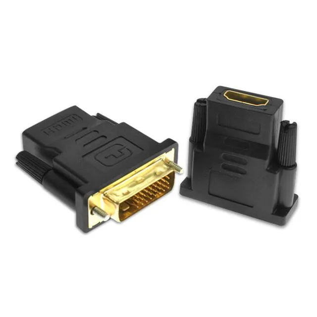 Позолоченный адаптер DVI-HDMI 1080P