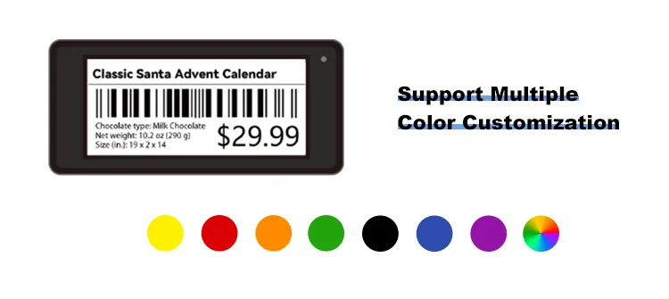 2,4 ГГц, Высококачественная бирка ESL, розничная плата, цифровой ценник для супермаркетов, смарт-цифровой ценник