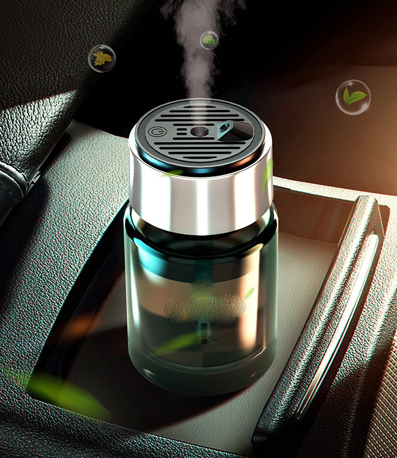 new release product 2024  mist aroma air humidifier cool luxury perfume airfreshener aromatherapy scent star lights car diffuser