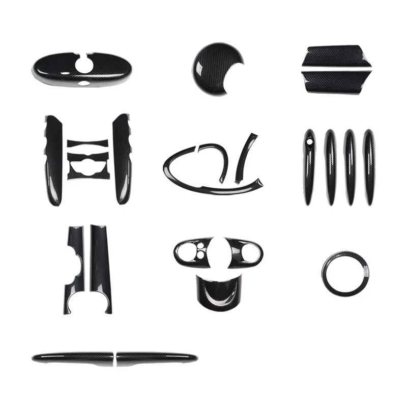 Pepper color  Track grid BM W 07-13 Mini COOPER CLUBMAN R55/R56 steering wheel carbon fiber modified car interior sticker