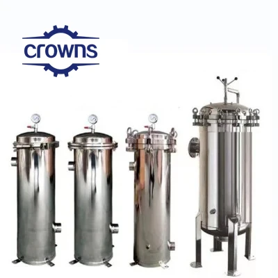 stainless steel 304 316 Bag Filter housing for Fruit Juice honet filtration or waste water treatment pigment chemical industrial