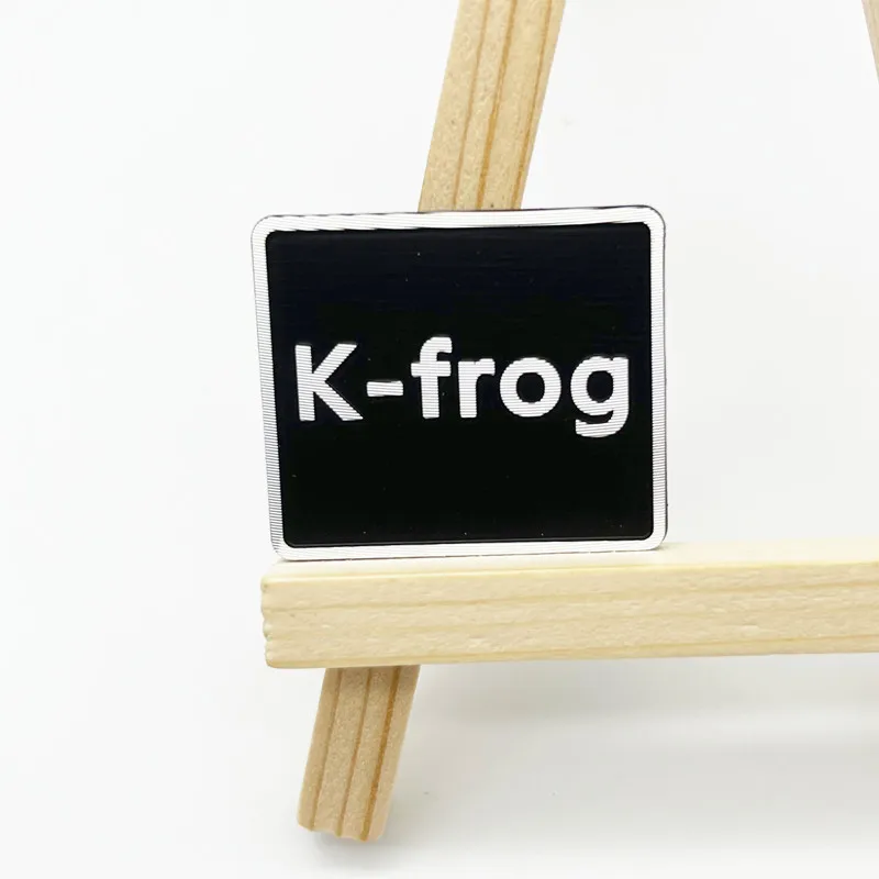 Custom Logo Metal Name Plate Blank Label 3d Metal Aluminum Nameplate