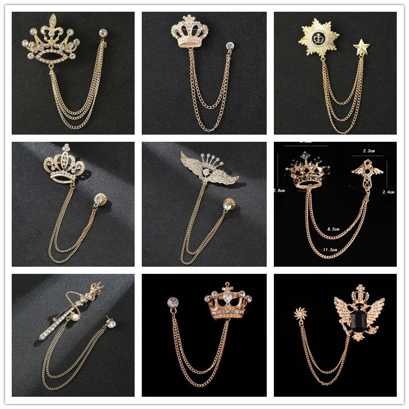High quality best selling kerongsang diamond brooch pin direct sales wholesale price vintage crown brooch