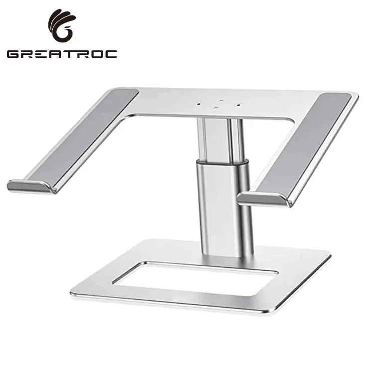 Great Roc 6cm height adjustable notebook laptop stand detachable aluminium alloy laptop stand riser