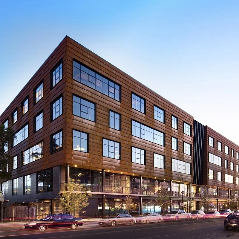 ACM Aluminum Metal Cladding Flexural Strength 100Mpa Impact Resistance 2.0J Fireproof ACP