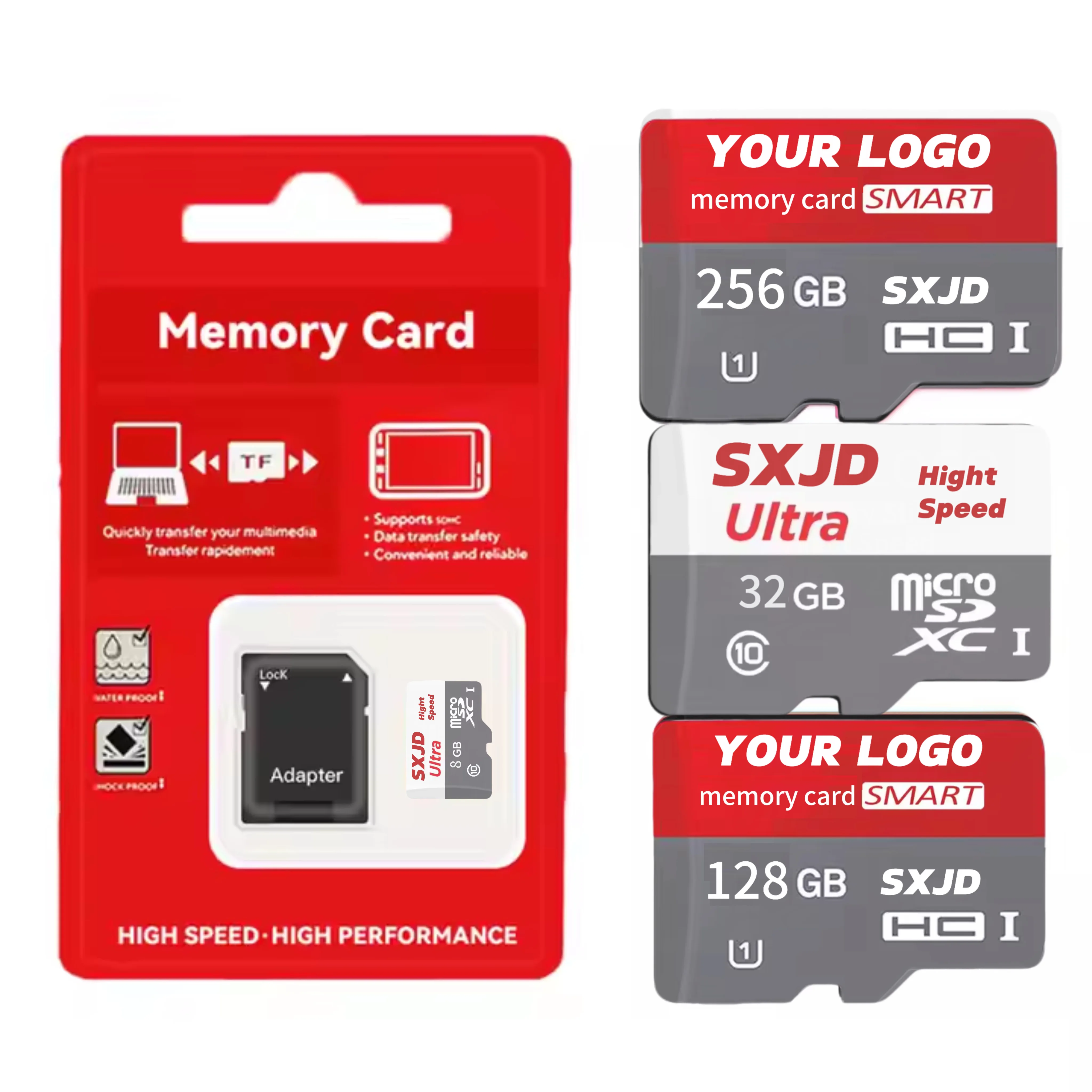 Original 32Gb 64Gb 128Gb 256Gb 512Gb C10 Micro Class10 Ultra  Mobile Phone Tf Card For Camera Tf Card Sandisk Flash Memory Card