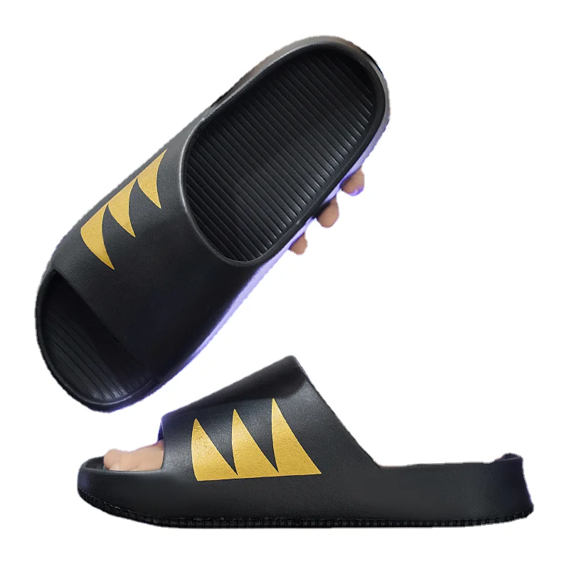 Kai name 3211 couple summer-word drag excrement feeling slippers black white khachi