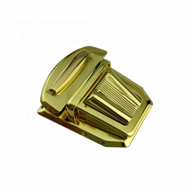 QIFENG  factory Metal Buckle Lock Hardware For Bags Shoulder Handbag DIY Craft Turn Locks Clasp Bag Locks