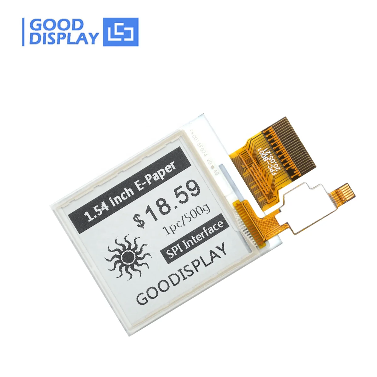 Touch Eink Display 1.54 inch E-paper Display 200x200 Resolution Support Partial Screen Update