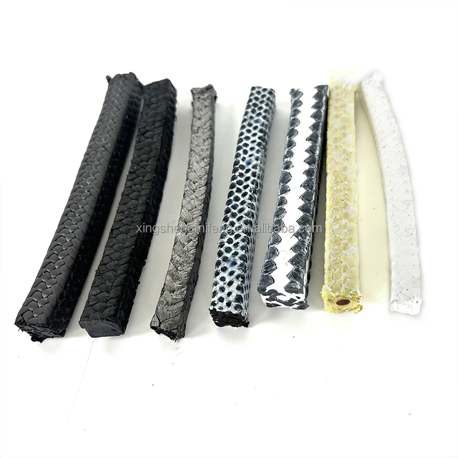 flange Carbon fiber packing ptfe graphite graphite packing seal graphite gland packing rope for water pump
