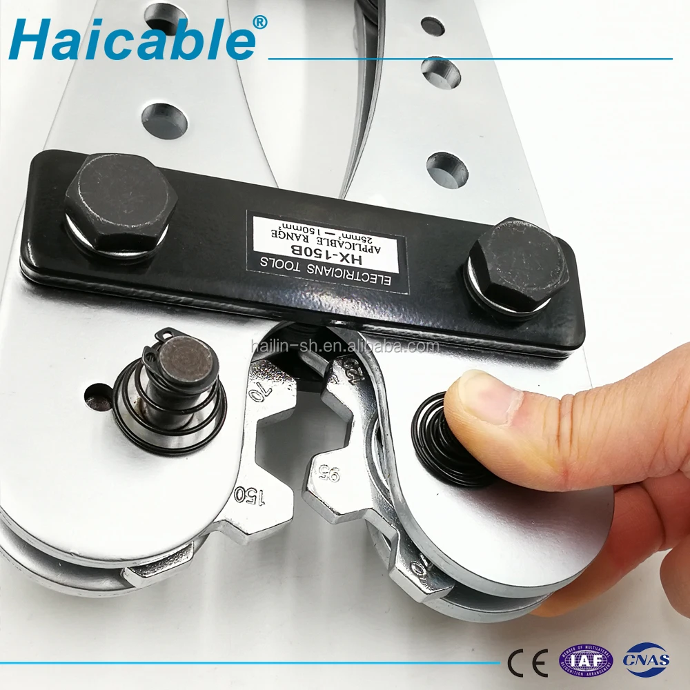 HX-150B Heavy Duty Crimping Pliers Tool Manual Insulated Cable Lug Wire Crimper