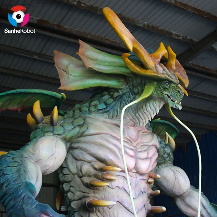 Китайская фабрика Аниматроник модель монстора гигантская 3d фильма роль АНИМАТРОНИКА Восточный Дракон для фестивальных украшений