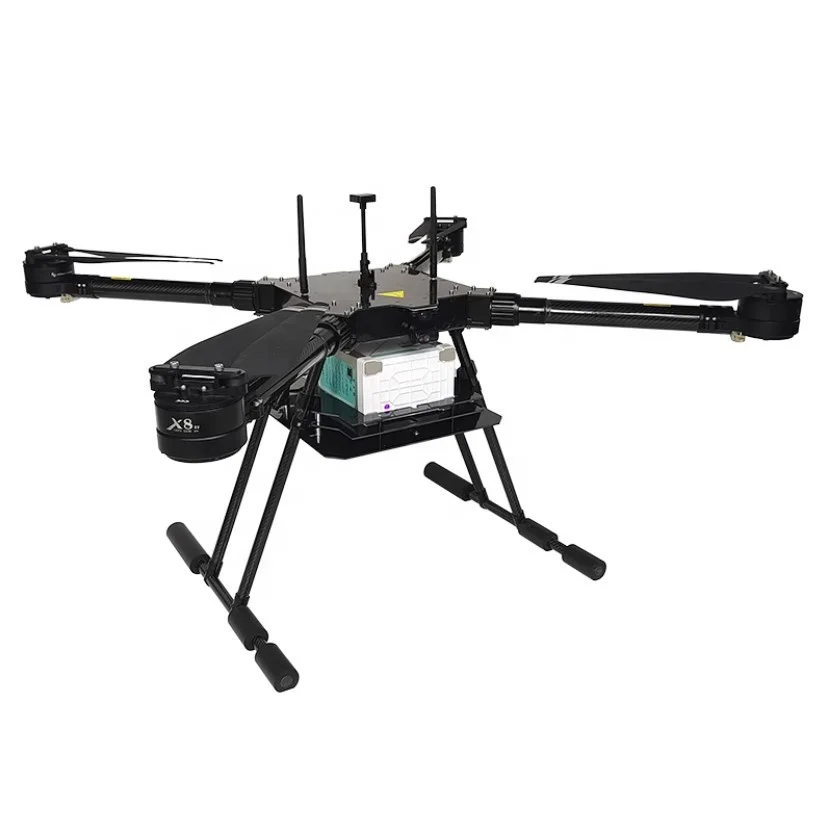 Professional Industrial UAV Load 10kg With RTK Drone For Rescue Drop Transport Broadcast Shout Firefighting