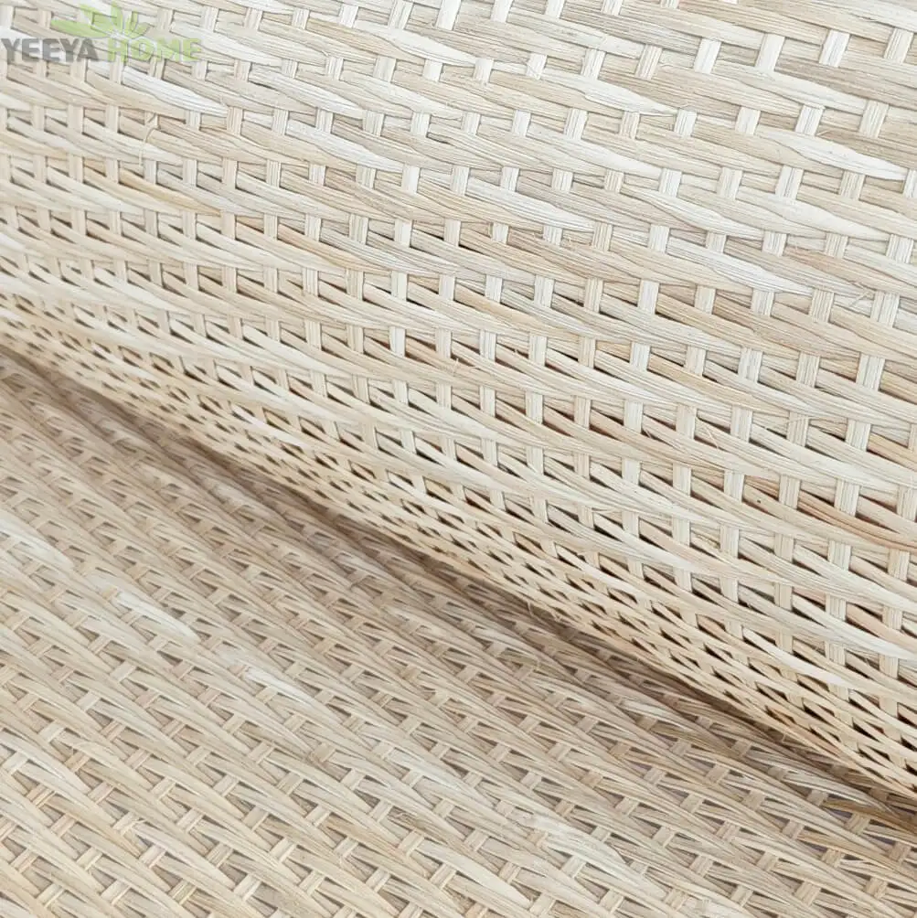 Eco-friendly Natural Rattan Core Wicker Twill Close Weave Webbing Roll