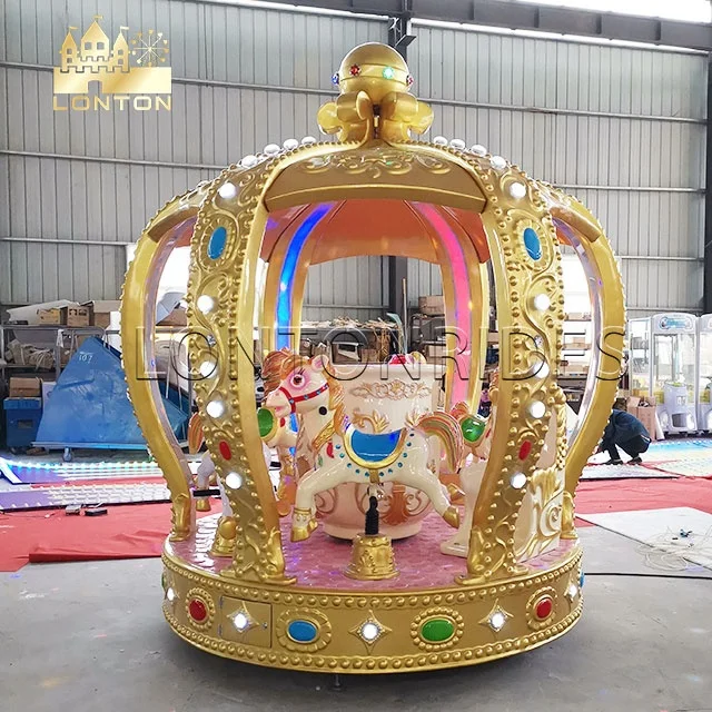 Amusement Park Rides Family Rides Merry Go Round Unique Crown Carousel
