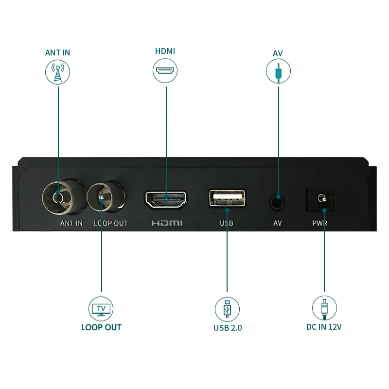 Q-BOX TG-W20  USB2.0 DVB T2 TV Tuner Wifi DVB-T2 Receiver Full-HD 1080P Digital Mini TV BoxSupport MPEG H.264 hot sale