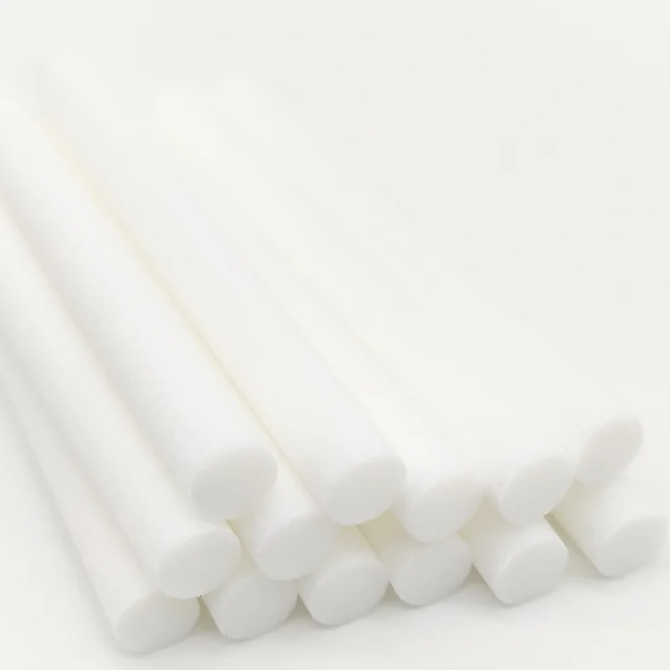 Custom Size Round Shape Fiber Diffuser Stick Humidifier White Fiber Wick Cotton Stick